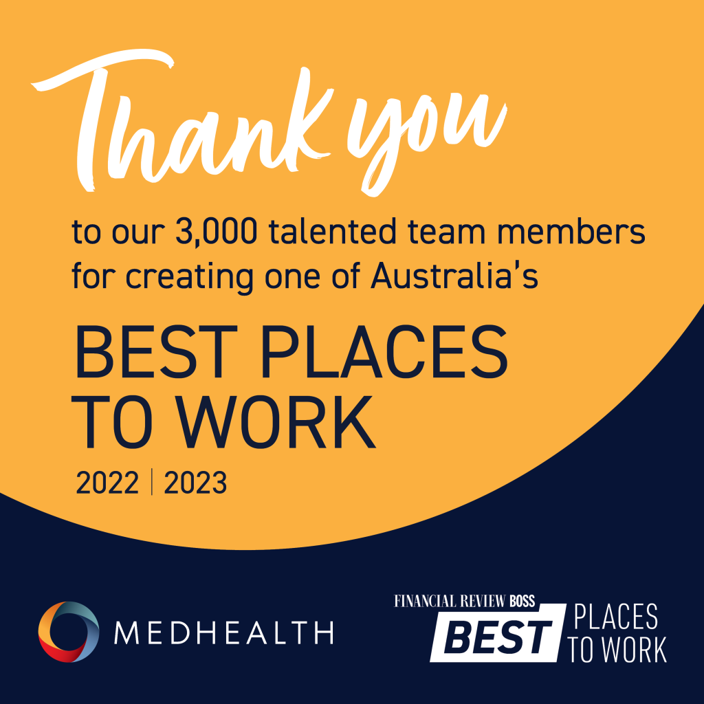 MedHealth is recognised as one of Australia's best places to work for the second year in a row